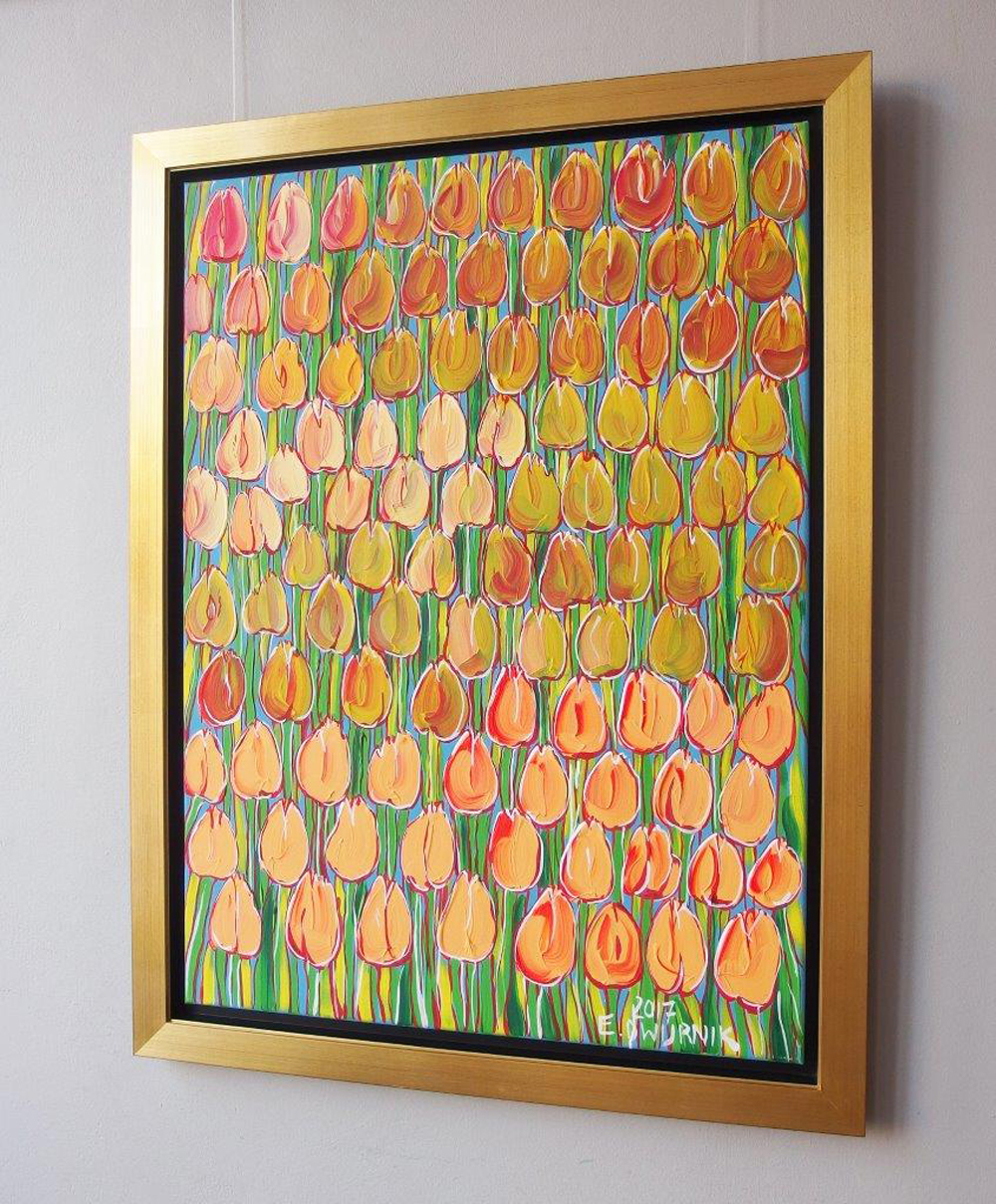 Edward Dwurnik - Only tulips (Oil on Canvas | Size: 86 x 114 cm | Price: 14000 PLN)
