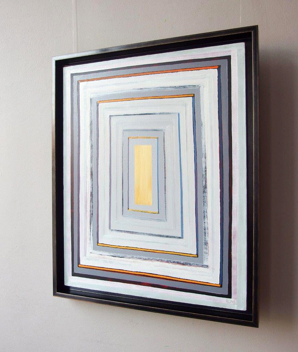Łukasz Majcherowicz - Balance of gray (Oil on Canvas | Wymiary: 73 x 89 cm | Cena: 6500 PLN)