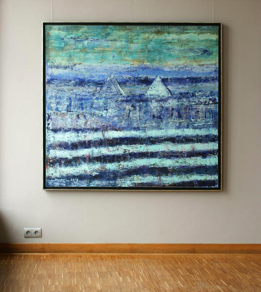 Martyna Merkel - Landscape No 2 (Oil on Canvas | Wymiary: 156 x 146 cm | Cena: 5500 PLN)