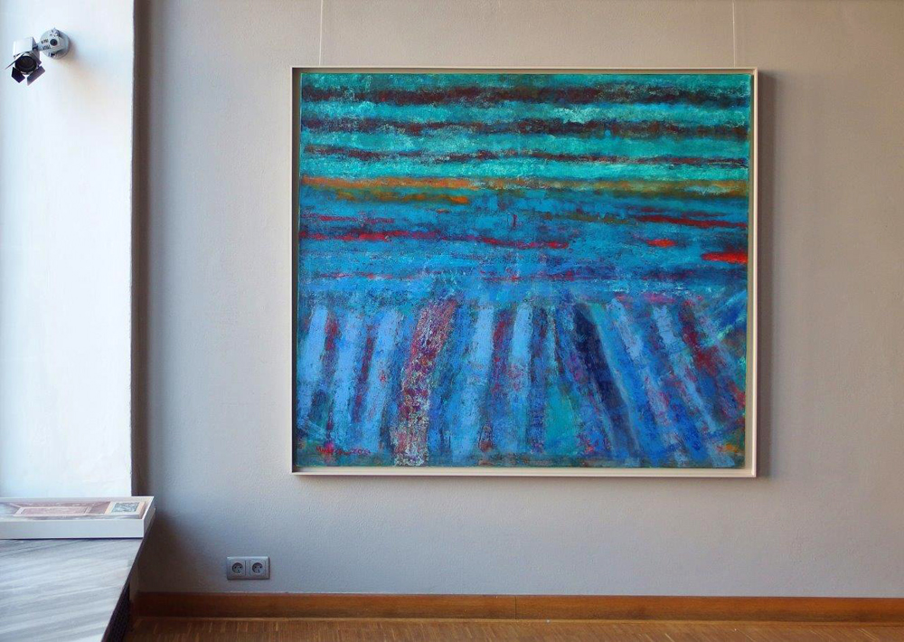 Martyna Merkel - Landscape No 1 (Oil on Canvas | Wymiary: 166 x 146 cm | Cena: 6000 PLN)