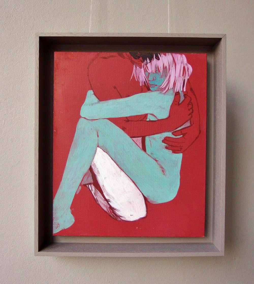 Agnieszka Sandomierz - Couple (Tempera on canvas | Size: 31 x 36 cm | Price: 2800 PLN)