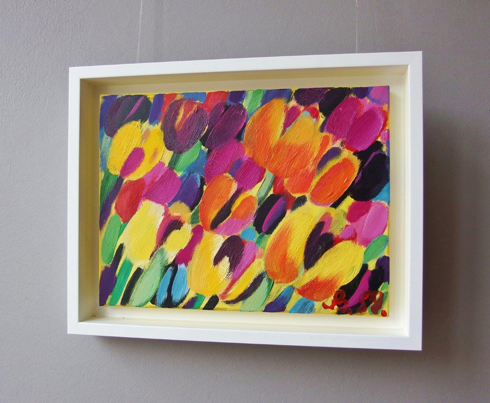 Beata Murawska - Sensual tulips (Oil on Canvas | Size: 48 x 38 cm | Price: 3500 PLN)