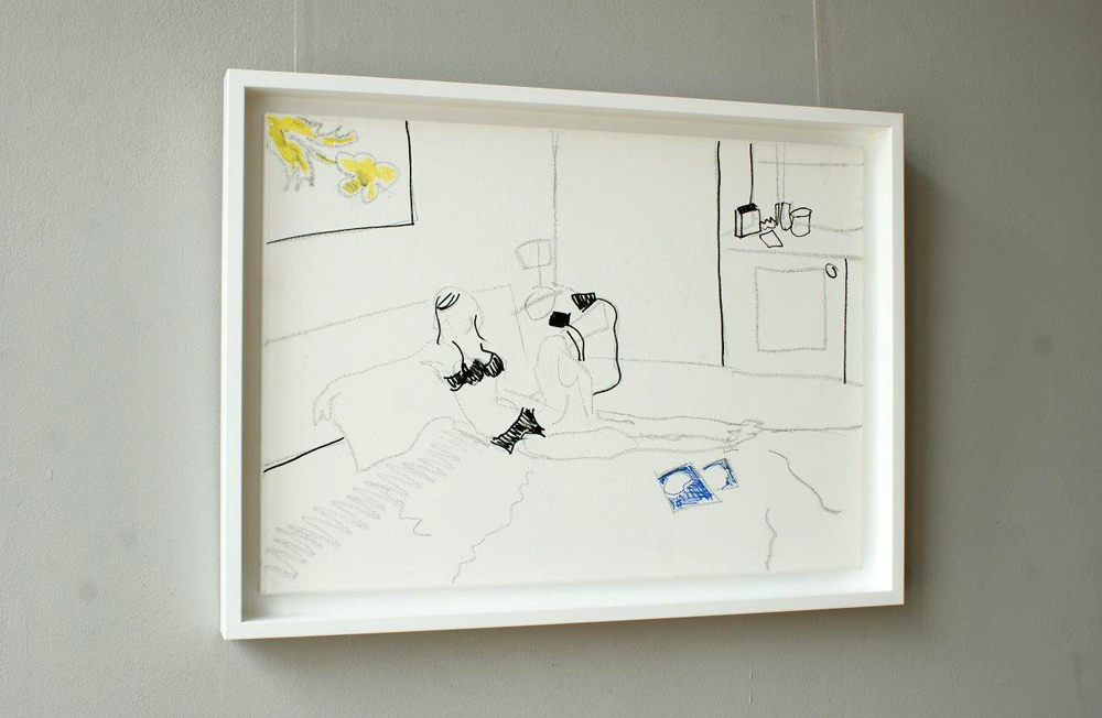 Kalina Horoń - In a room (Oil on Canvas | Größe: 78 x 58 cm | Preis: 4800 PLN)