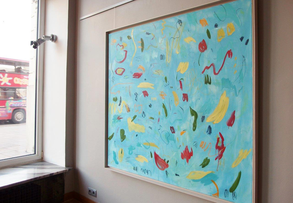 Kalina Horoń - Morning in the tropics (Mixed media on canvas | Size: 156 x 146 cm | Price: 12000 PLN)