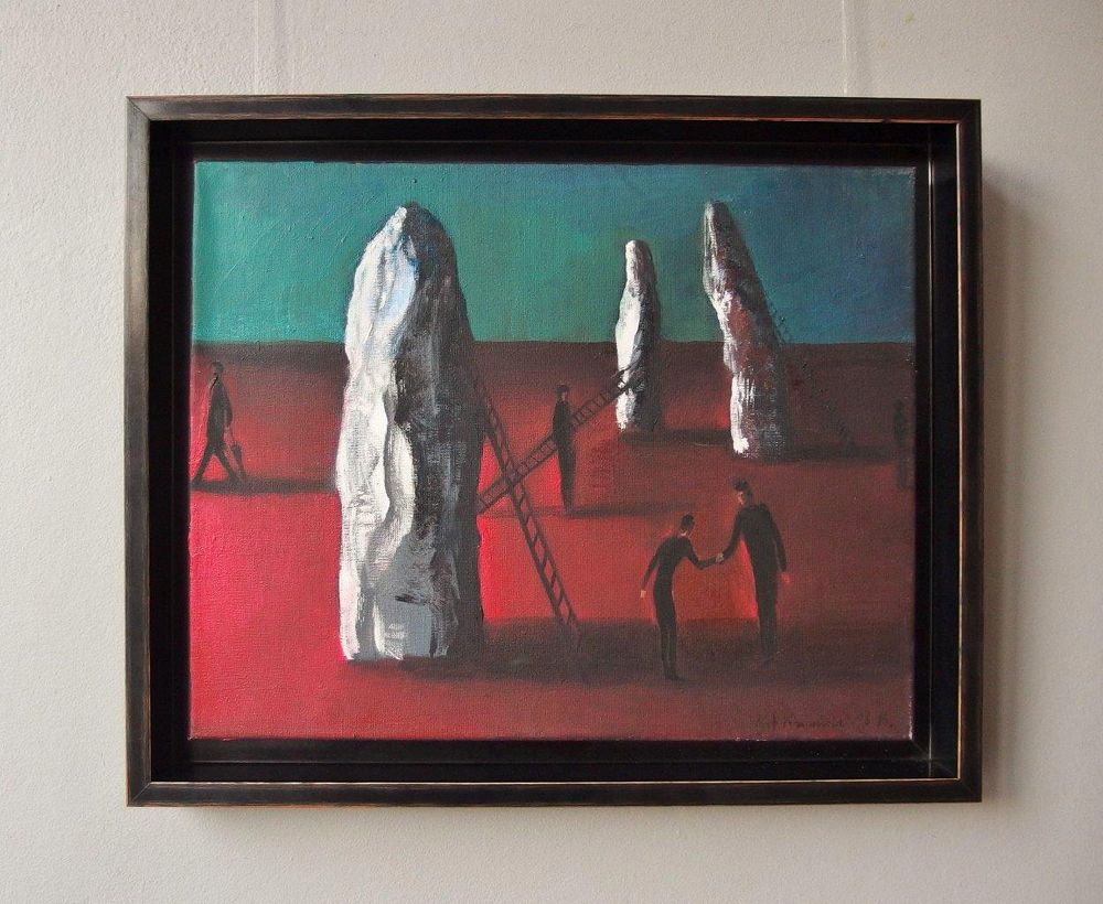 Katarzyna Karpowicz - Monoliths (Oil on Canvas | Size: 58 x 48 cm | Price: 5500 PLN)