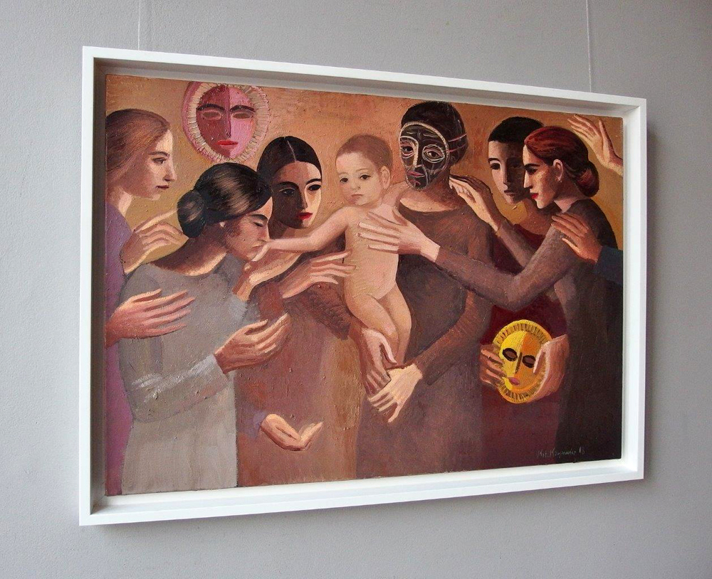 Katarzyna Karpowicz - Kiss the baby (Oil on Canvas | Wymiary: 108 x 78 cm | Cena: 12000 PLN)