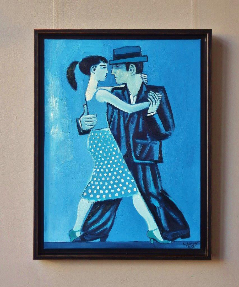Krzysztof Kokoryn - Blue tango (Oil on Canvas | Wymiary: 68 x 88 cm | Cena: 6400 PLN)
