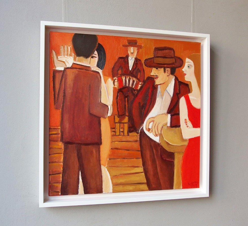 Krzysztof Kokoryn - Boards 2 (Oil on Canvas | Wymiary: 78 x 78 cm | Cena: 6300 PLN)