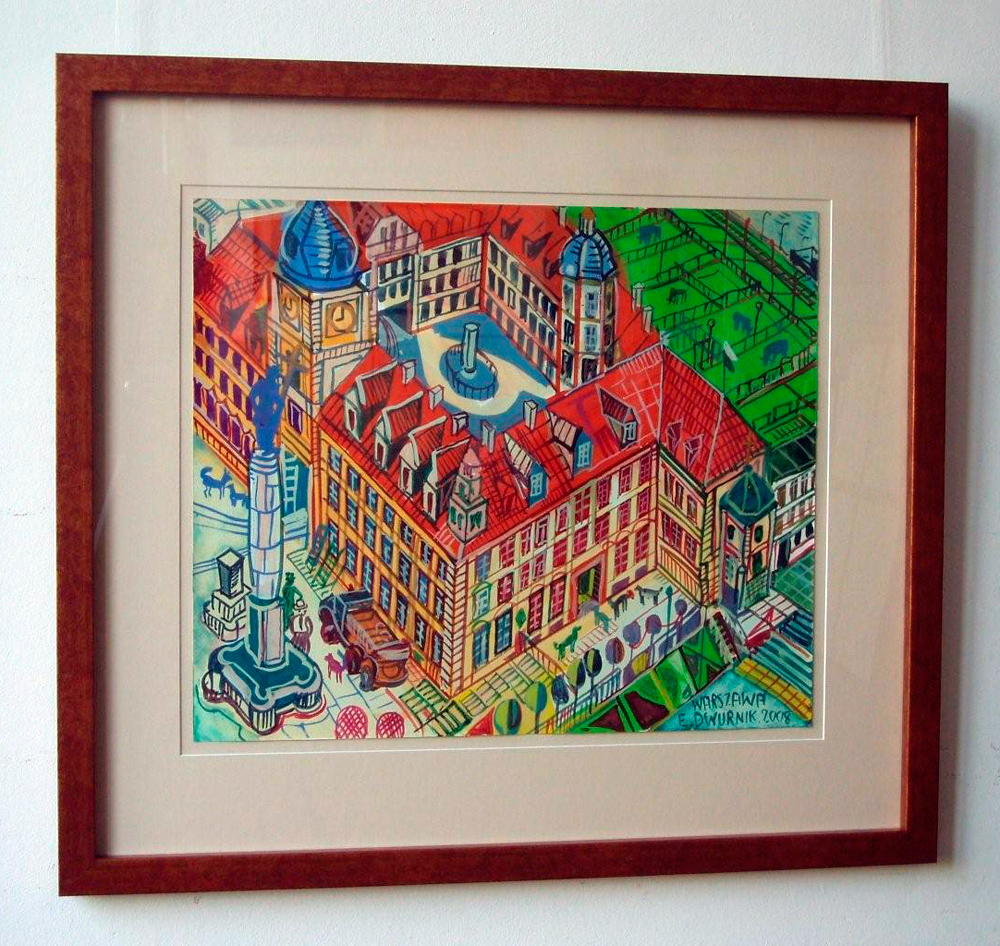 Edward Dwurnik - Royal Castle (Tempera on Paper | Size: 48 x 42 cm | Price: 4500 PLN)