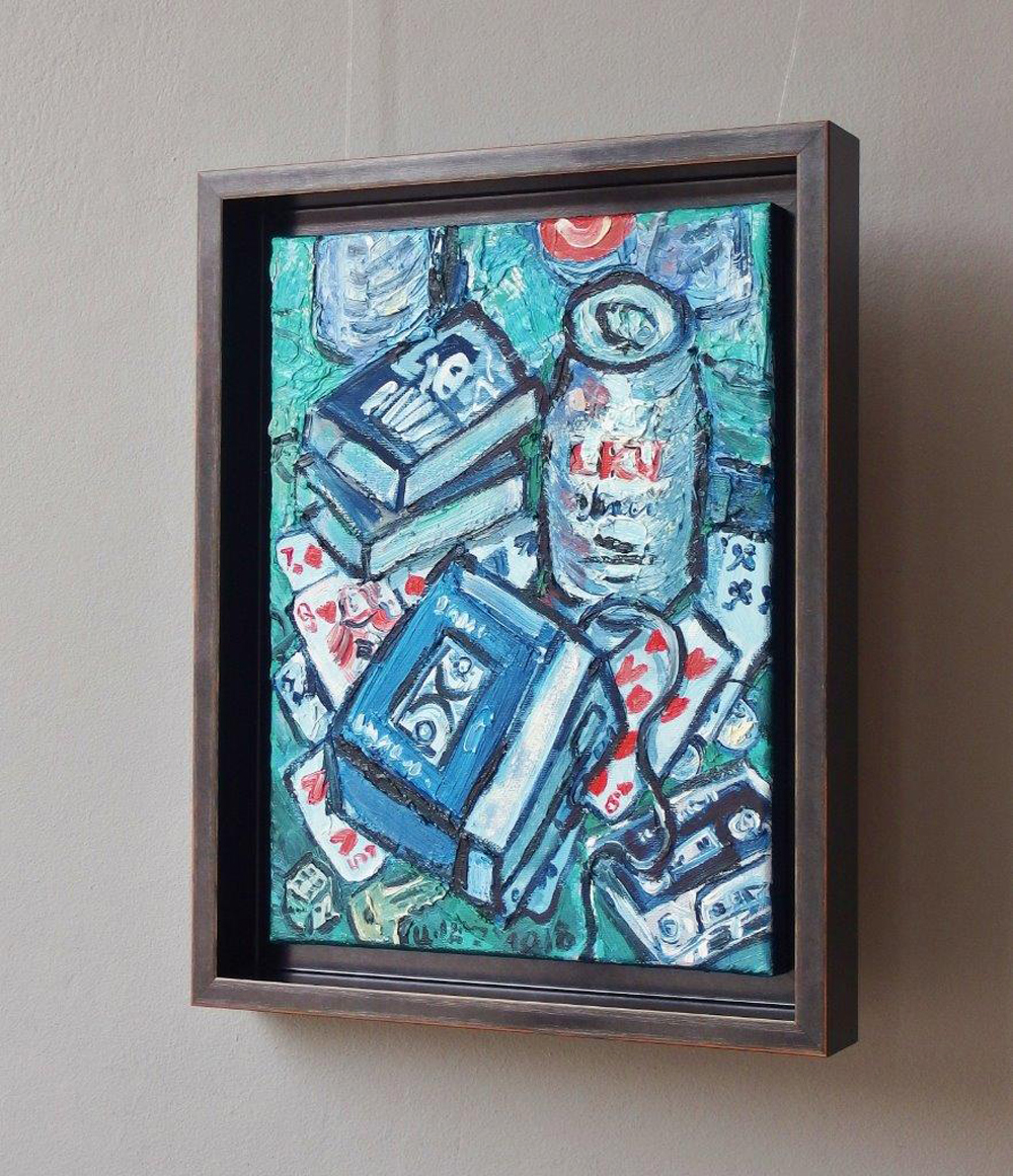 Krzysztof Kokoryn - Still live with Aku (Oil on Canvas | Wymiary: 38 x 48 cm | Cena: 3000 PLN)
