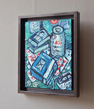 Krzysztof Kokoryn : Still live with Aku : Oil on Canvas