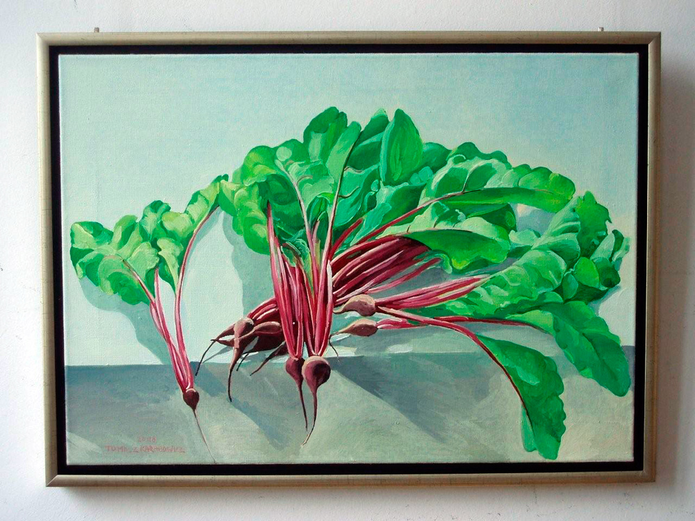 Tomasz Karabowicz - Beetroot (Oil on Canvas | Größe: 75 x 85 cm | Preis: 4500 PLN)