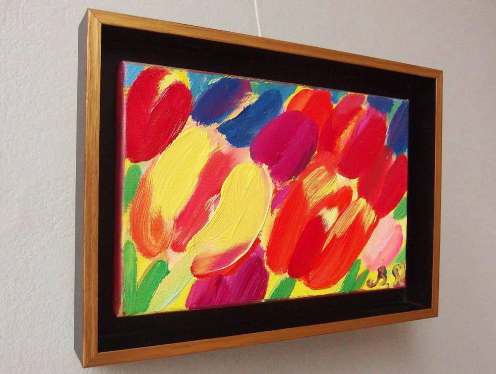 Beata Murawska - Tulip kiss (Oil on Canvas | Größe: 36 x 26 cm | Preis: 1500 PLN)