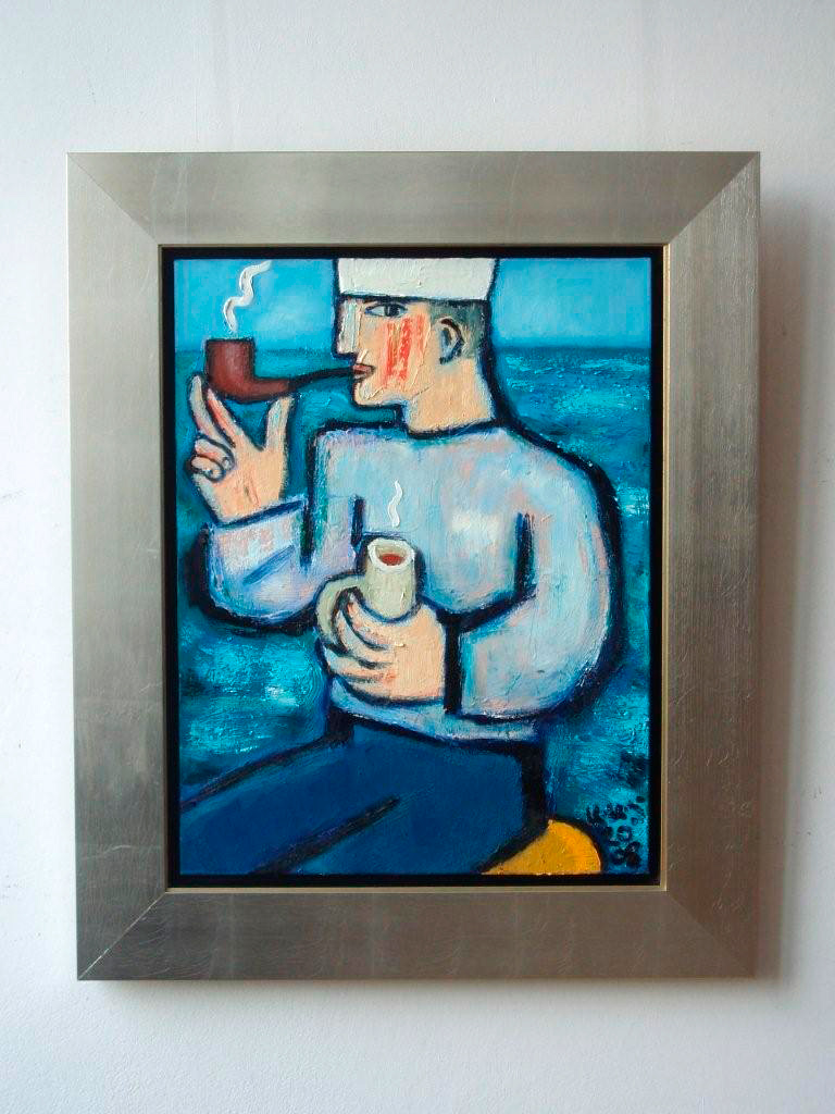 Krzysztof Kokoryn - Sailor (Oil on Canvas | Size: 72 x 88 cm | Price: 9500 PLN)