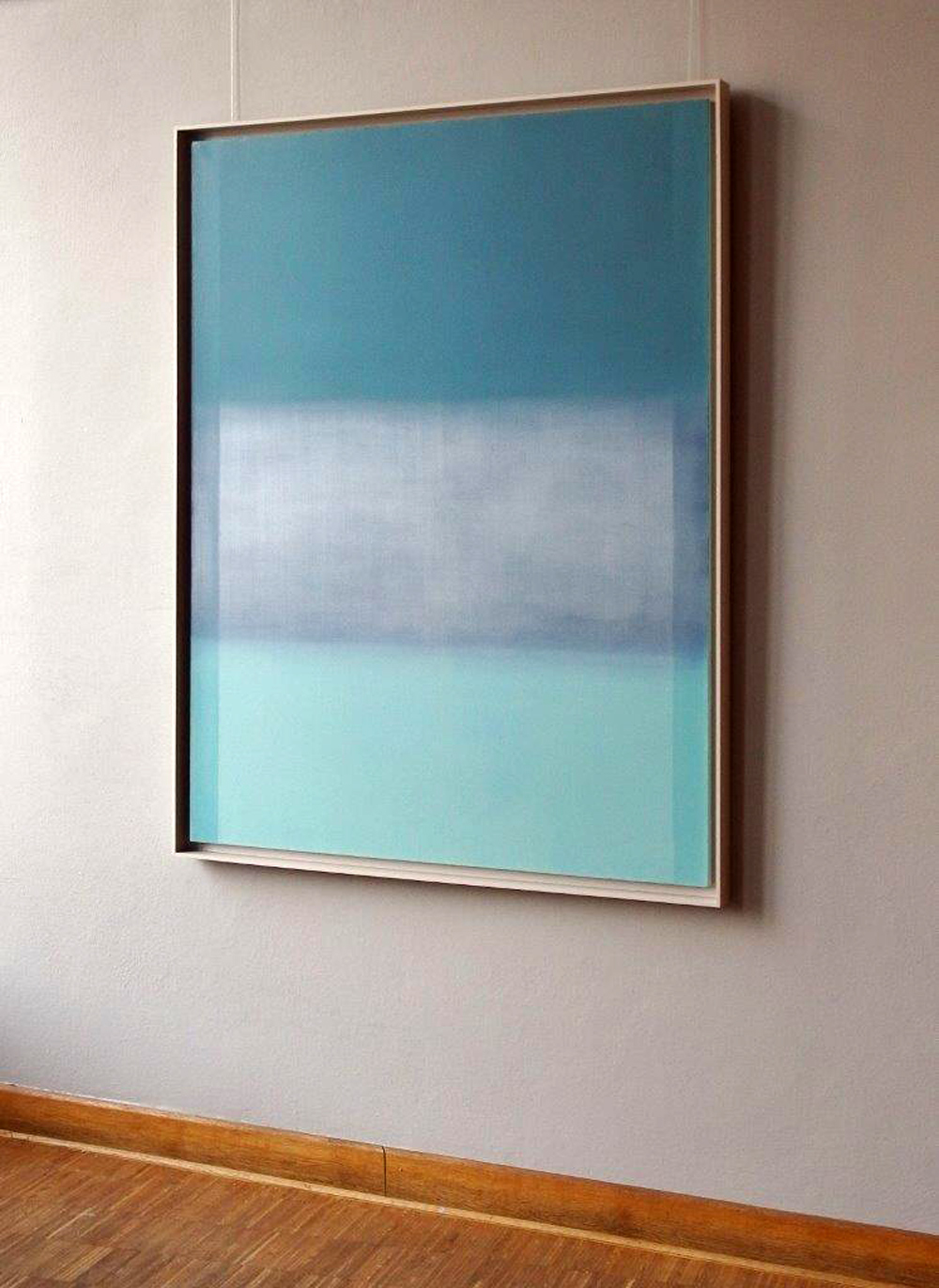 Anna Podlewska - Fields of blue (Oil on Canvas | Size: 106 x 136 cm | Price: 6500 PLN)