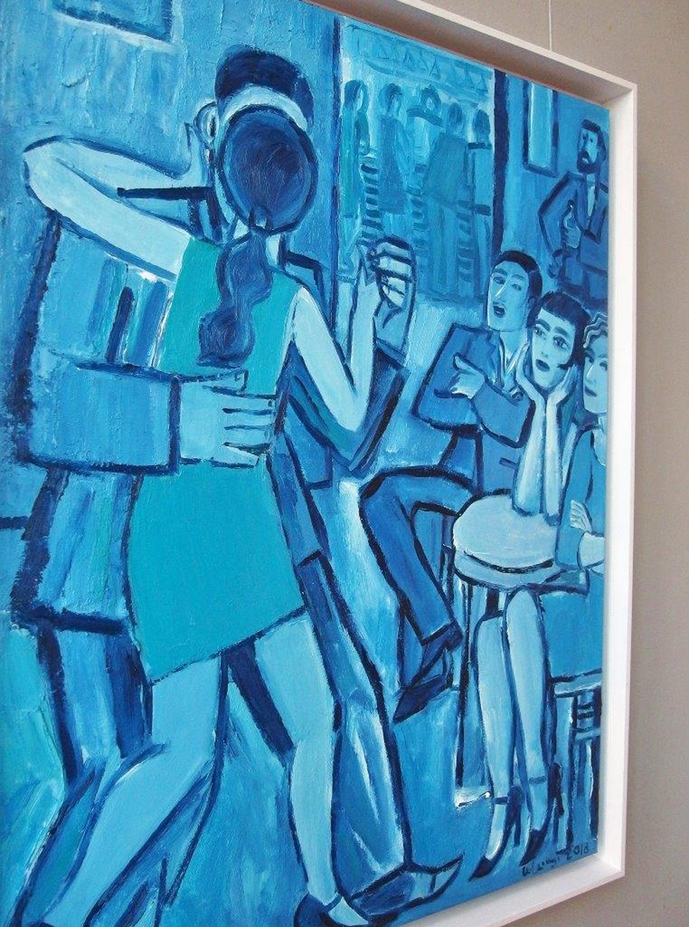 Krzysztof Kokoryn - Blue dances (Oil on Canvas | Size: 66 x 86 cm | Price: 6500 PLN)