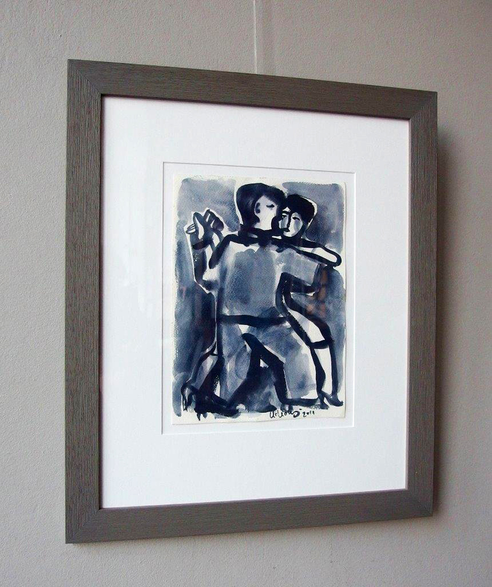 Krzysztof Kokoryn - Couple in tango (Watercolour on paper | Size: 41 x 49 cm | Price: 1500 PLN)