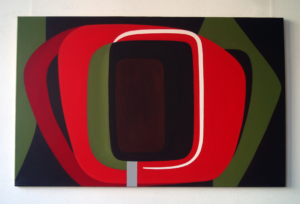 Anna Podlewska - Red (Oil on Canvas | Size: 150 x 90 cm | Price: 6000 PLN)
