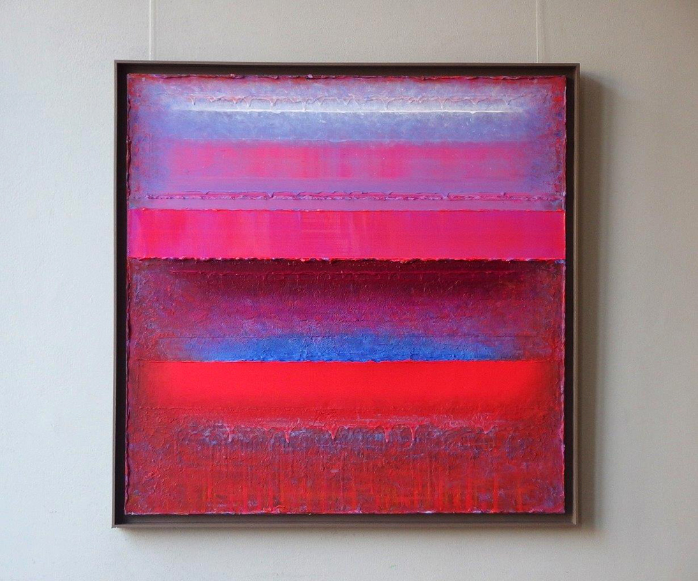 Sebastian Skoczylas - Several sunsets (Oil on Canvas | Wymiary: 106 x 106 cm | Cena: 9000 PLN)