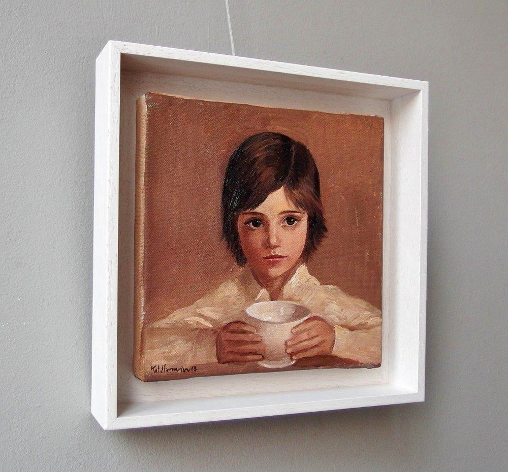 Katarzyna Karpowicz - Breakfast (Oil on Canvas | Wymiary: 26 x 26 cm | Cena: 3000 PLN)