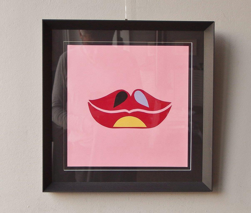 Daniel Zarewicz - Kiss me (Paper cutout | Size: 41 x 41 cm | Price: 900 PLN)