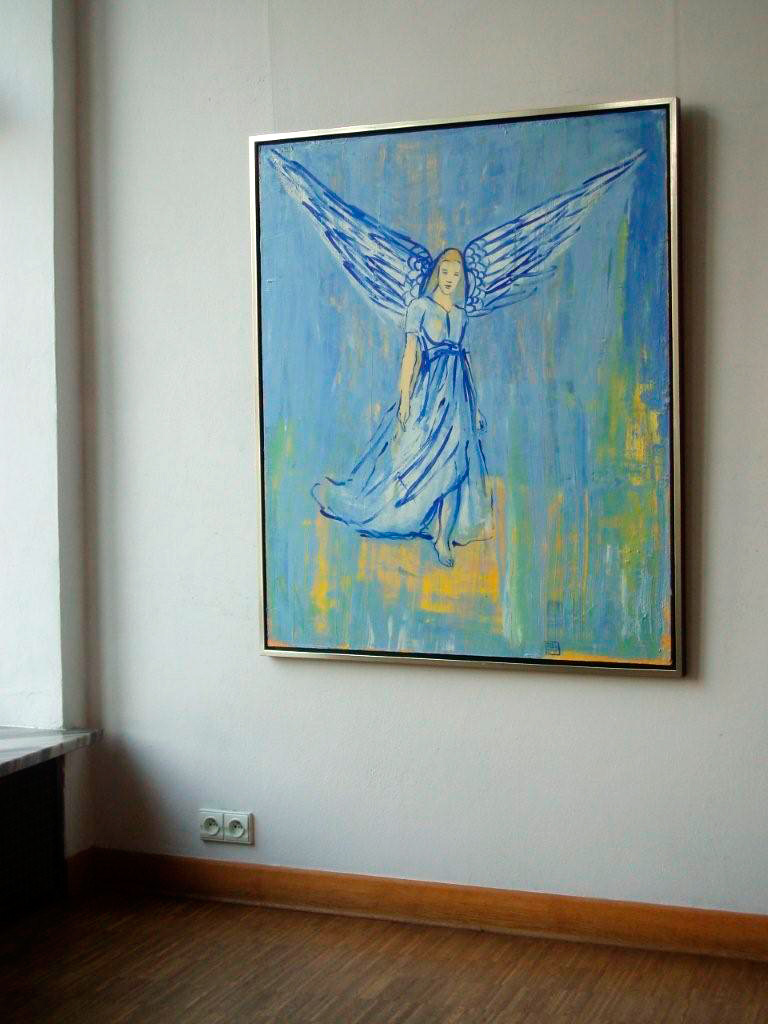 Jacek Łydżba - Blue Angel (Oil on Canvas | Size: 105 x 125 cm | Price: 6000 PLN)
