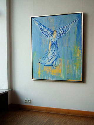 Jacek Łydżba : Blue Angel : Oil on Canvas