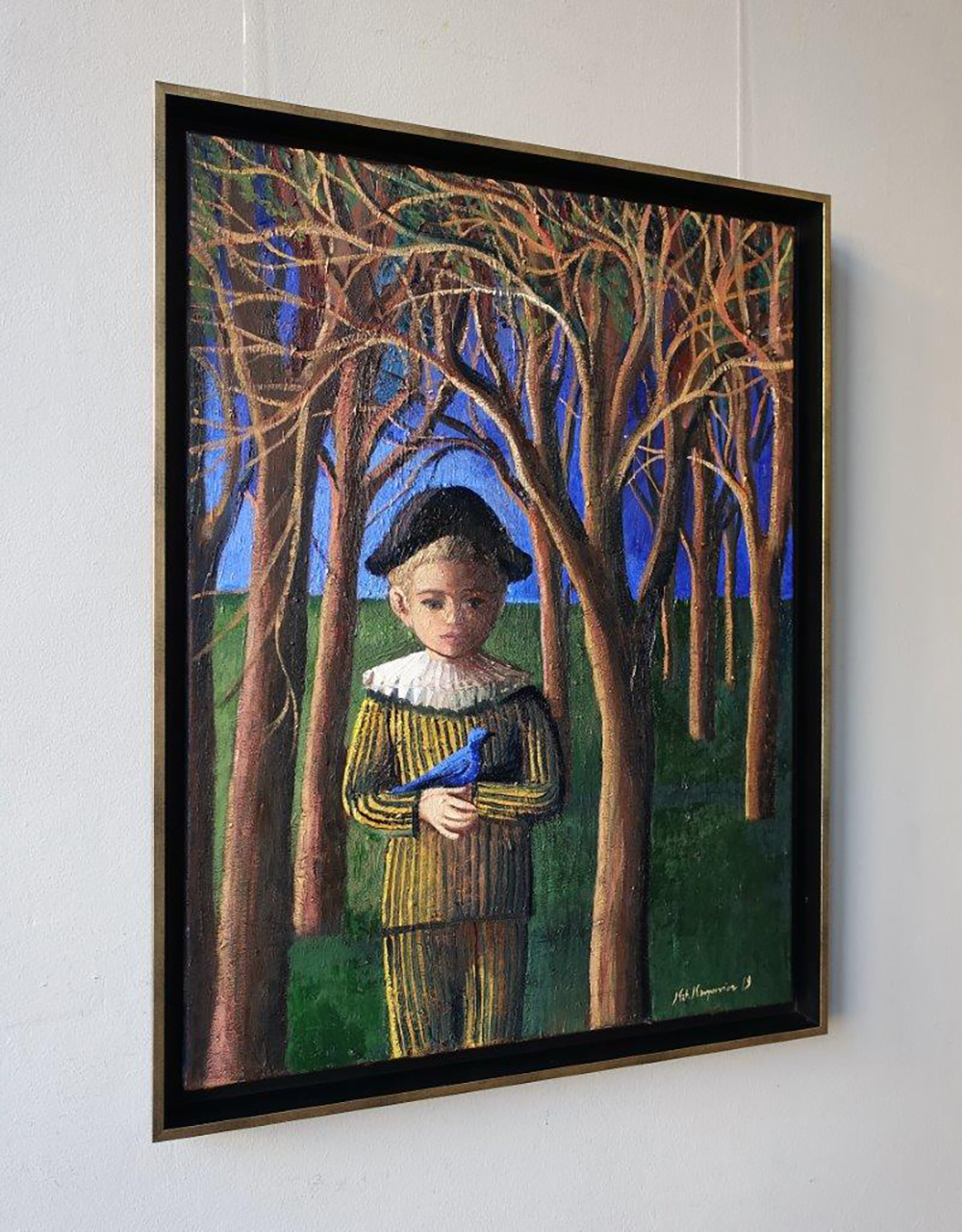 Katarzyna Karpowicz - Blue bird (Oil on Canvas | Wymiary: 66 x 86 cm | Cena: 8200 PLN)