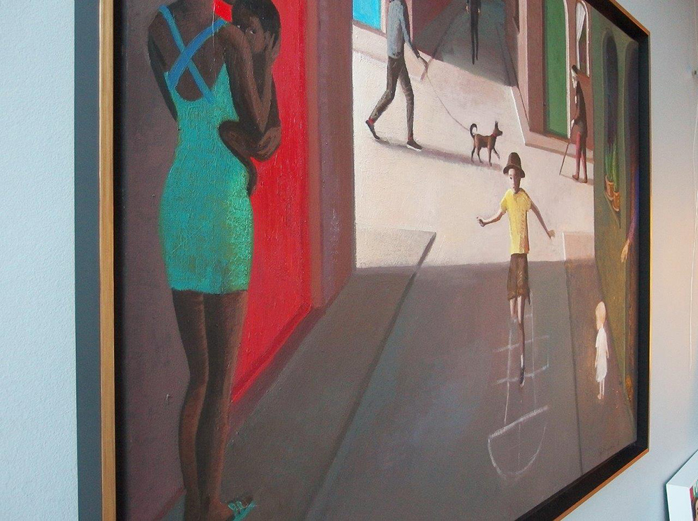 Katarzyna Karpowicz - Hopscotch (Oil on Canvas | Größe: 126 x 96 cm | Preis: 13000 PLN)