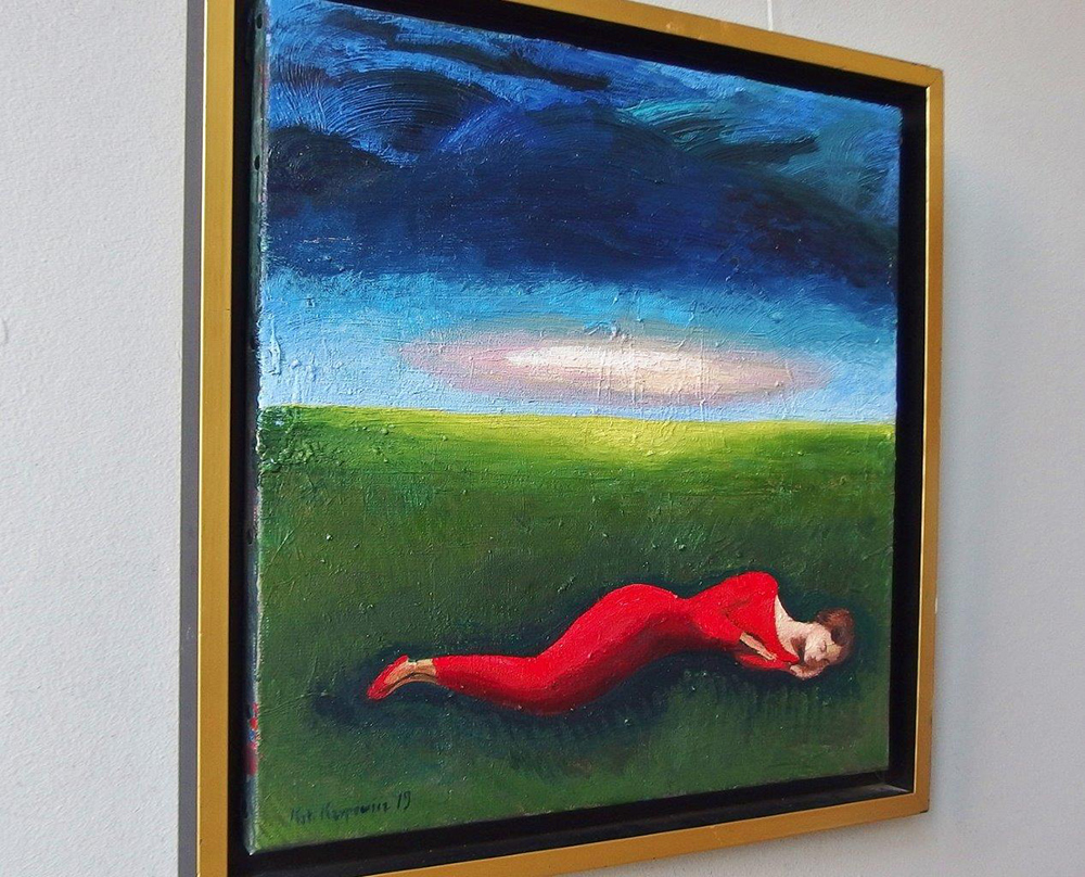 Katarzyna Karpowicz - Peaceful sleep (Oil on Canvas | Wymiary: 45 x 45 cm | Cena: 4000 PLN)