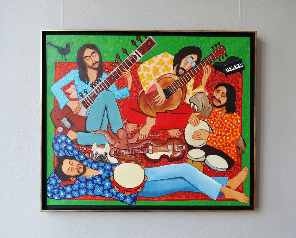 Krzysztof Kokoryn - The Beatles (Oil on Canvas | Wymiary: 126 x 106 cm | Cena: 8000 PLN)