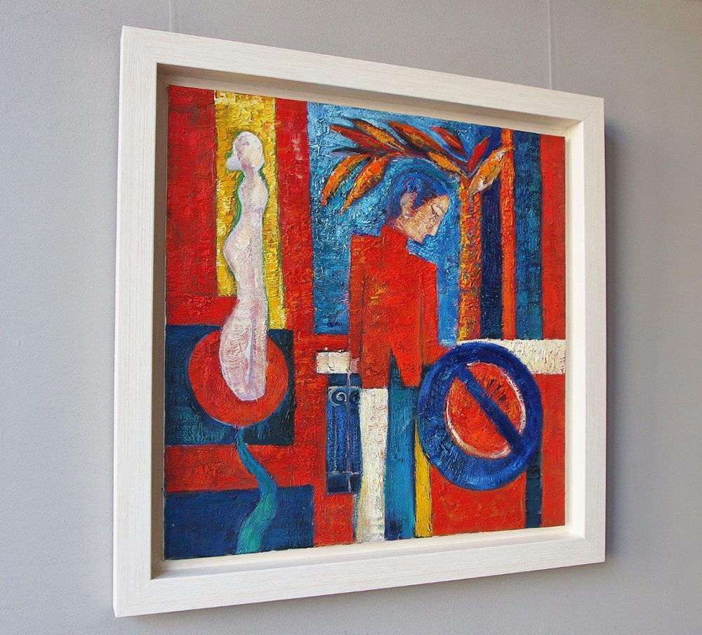 Darek Pala - My wife is naked (Oil on Canvas | Wymiary: 95 x 95 cm | Cena: 8000 PLN)