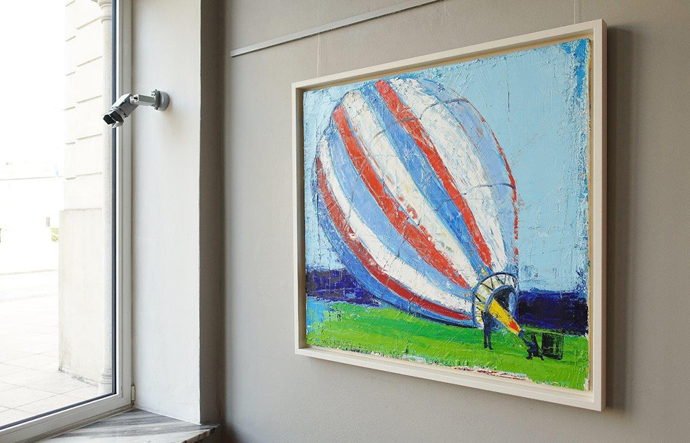 Jacek Łydżba - Balloon (Oil on Canvas | Size: 129 x 119 cm | Price: 7500 PLN)