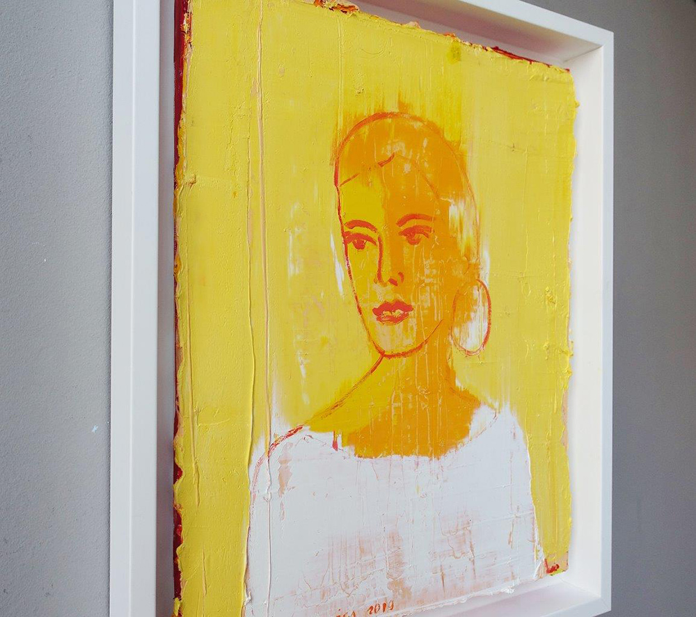Jacek Łydżba - Girl (Oil on Canvas | Size: 48 x 58 cm | Price: 3500 PLN)