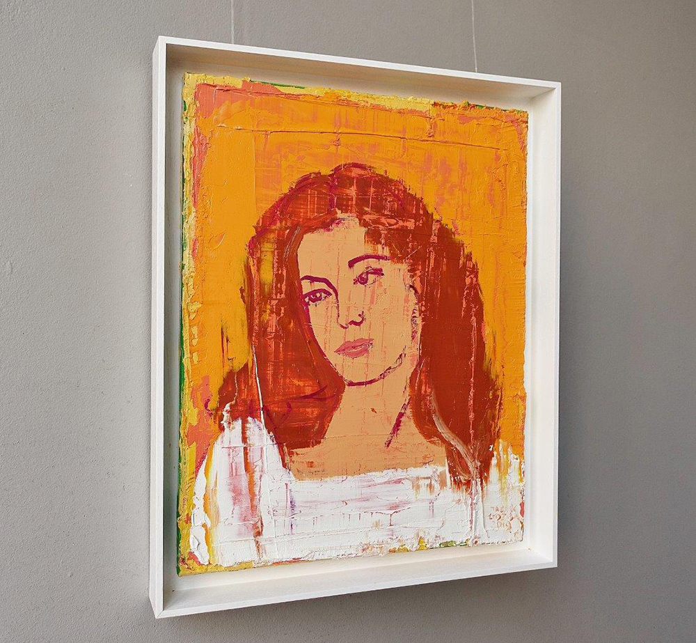 Jacek Łydżba - Redhead girl (Oil on Canvas | Size: 46 x 56 cm | Price: 3500 PLN)