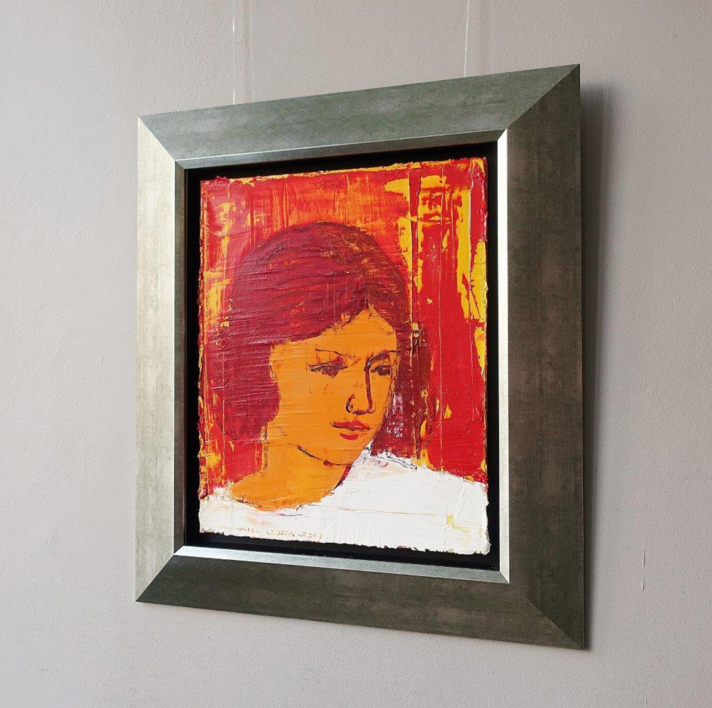 Jacek Łydżba - The face of an angel (Oil on Canvas | Size: 63 x 73 cm | Price: 3800 PLN)