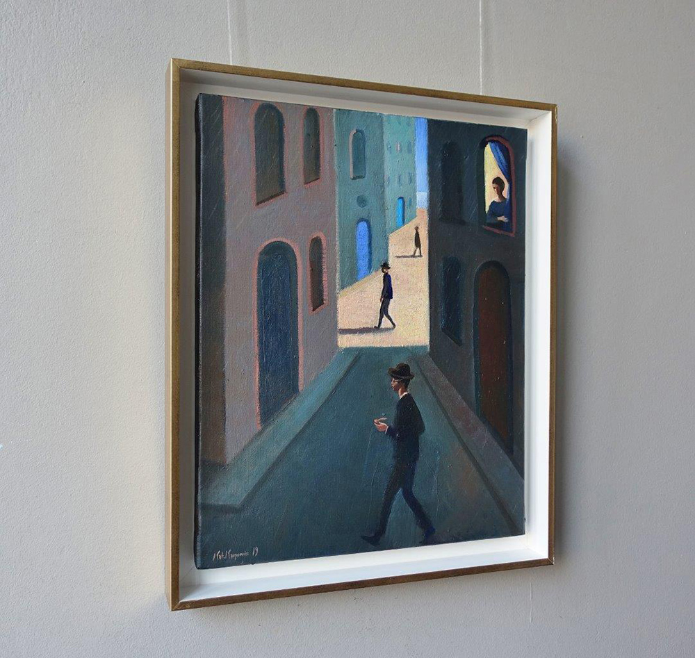 Katarzyna Karpowicz - A small, seaside street (Oil on Canvas | Wymiary: 46 x 56 cm | Cena: 7000 PLN)