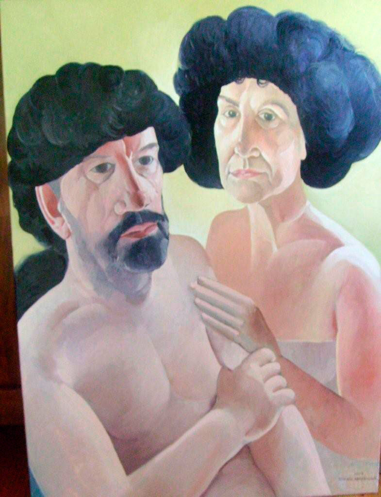 Tomasz Karabowicz - Wigs (Oil on Canvas | Wymiary: 73 x 100 cm | Cena: 6000 PLN)