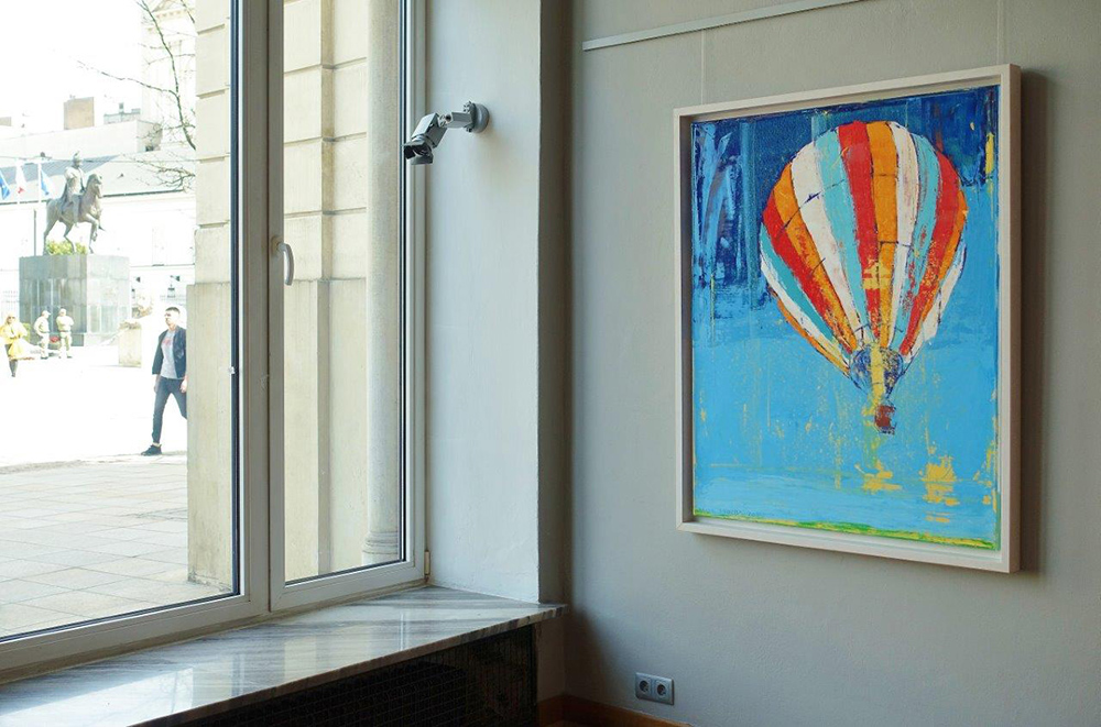 Jacek Łydżba - Balloon (Oil on Canvas | Size: 109 x 129 cm | Price: 7500 PLN)