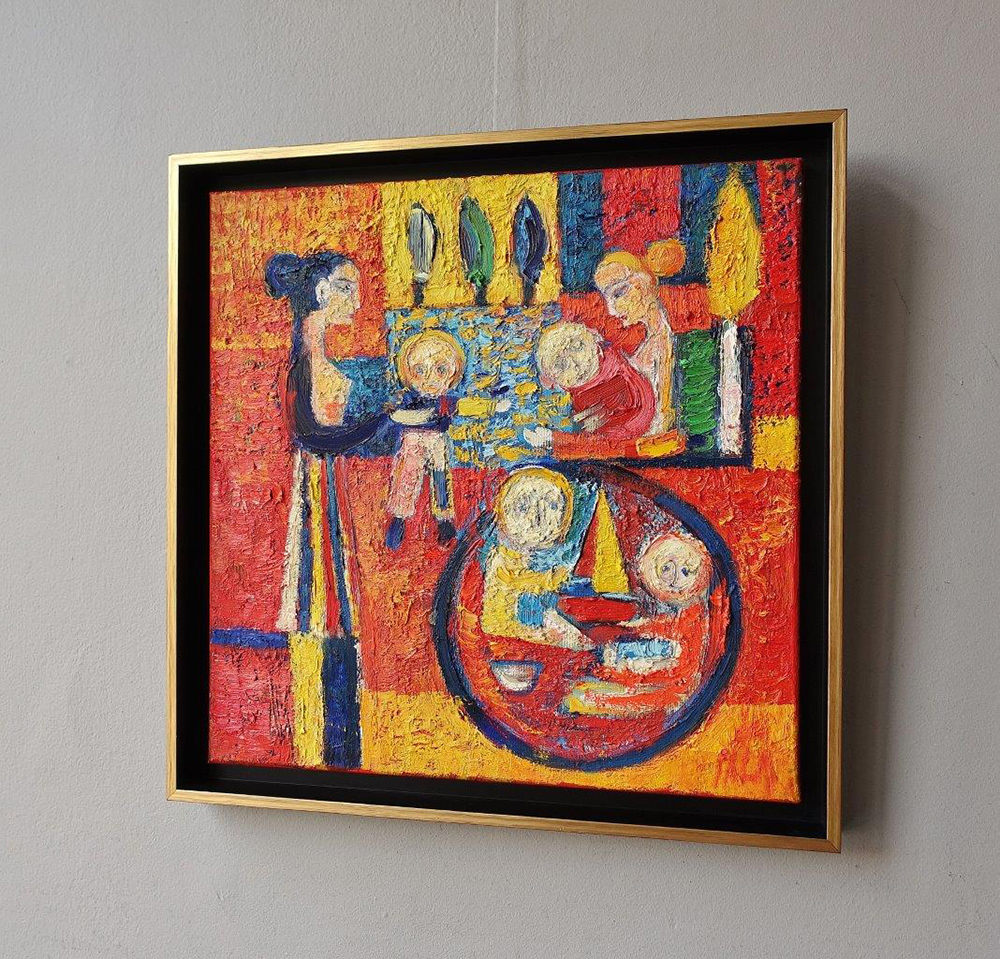 Darek Pala - Playground (Oil on Canvas | Größe: 56 x 56 cm | Preis: 6000 PLN)