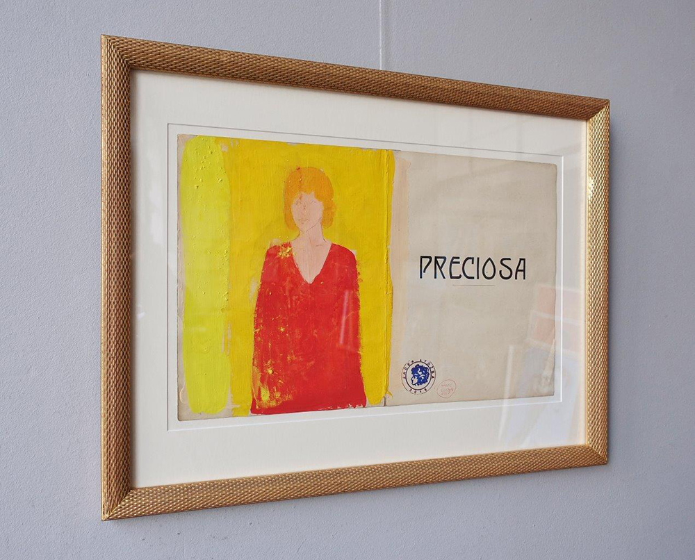 Jacek Łydżba - Preciosa (Tempera on old music sheet | Size: 69 x 54 cm | Price: 1600 PLN)
