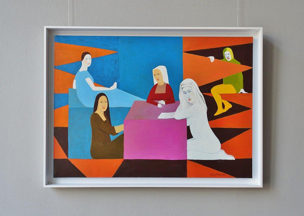Katarzyna Castellini - Meet (Oil on Canvas | Größe: 76 x 56 cm | Preis: 4600 PLN)