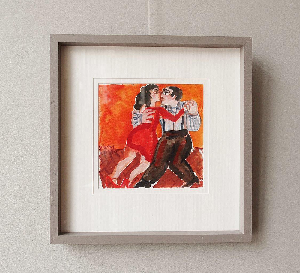 Krzysztof Kokoryn - Tango dancers (Tempera on paper | Size: 38 x 39 cm | Price: 2500 PLN)