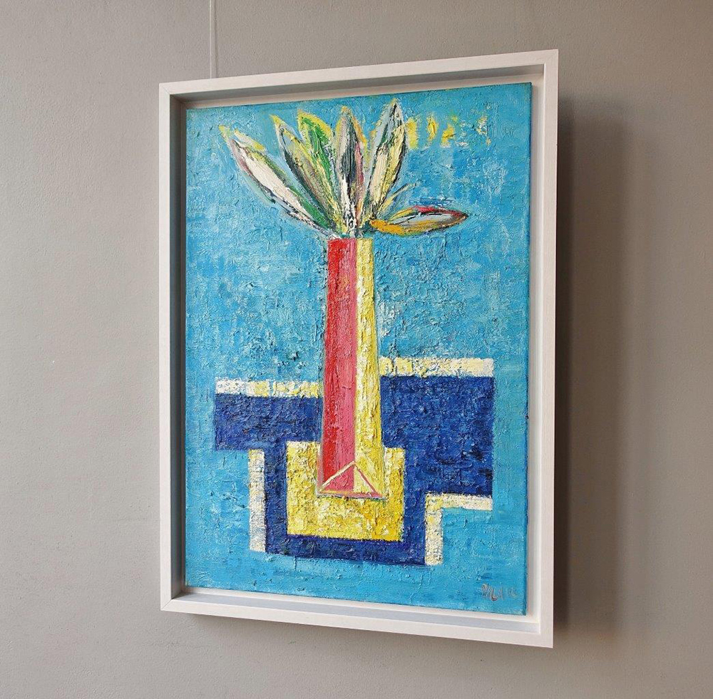 Darek Pala - Blue sky vase (Oil on Canvas | Size: 79 x 109 cm | Price: 7000 PLN)
