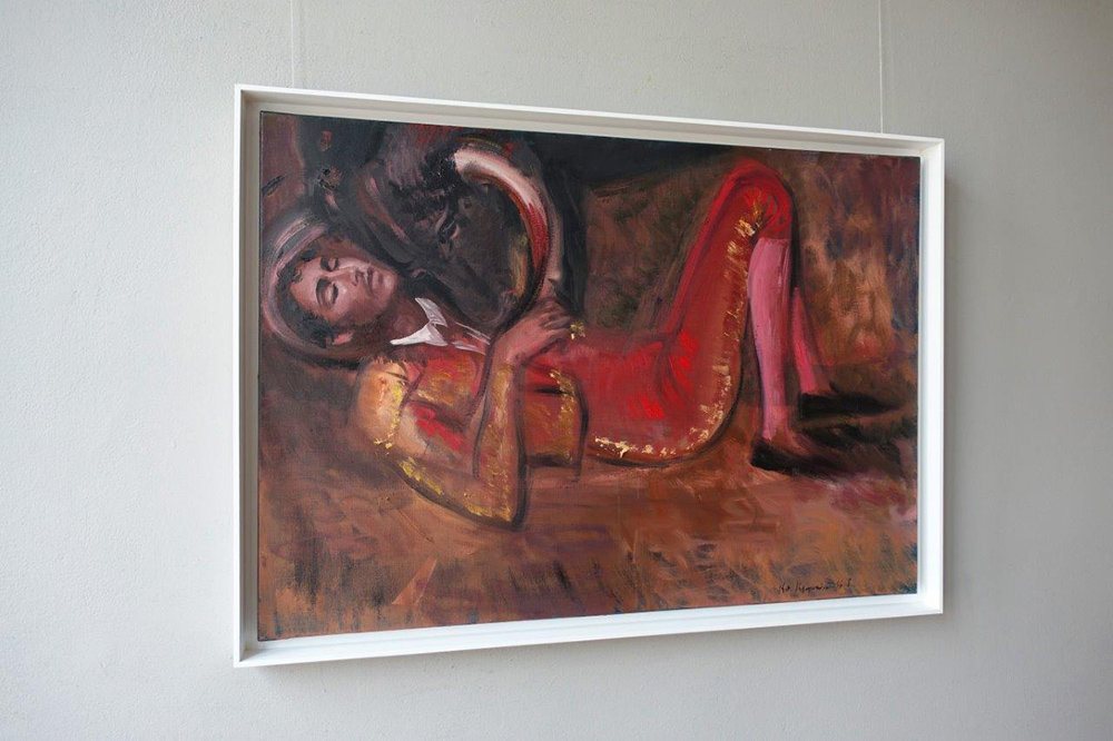 Katarzyna Karpowicz - Red Horn (Oil on Canvas | Größe: 106 x 76 cm | Preis: 9500 PLN)