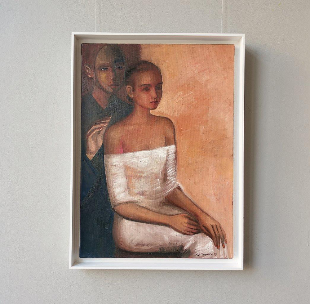 Katarzyna Karpowicz - Tender guardian (Oil on Canvas | Size: 56 x 76 cm | Price: 8500 PLN)