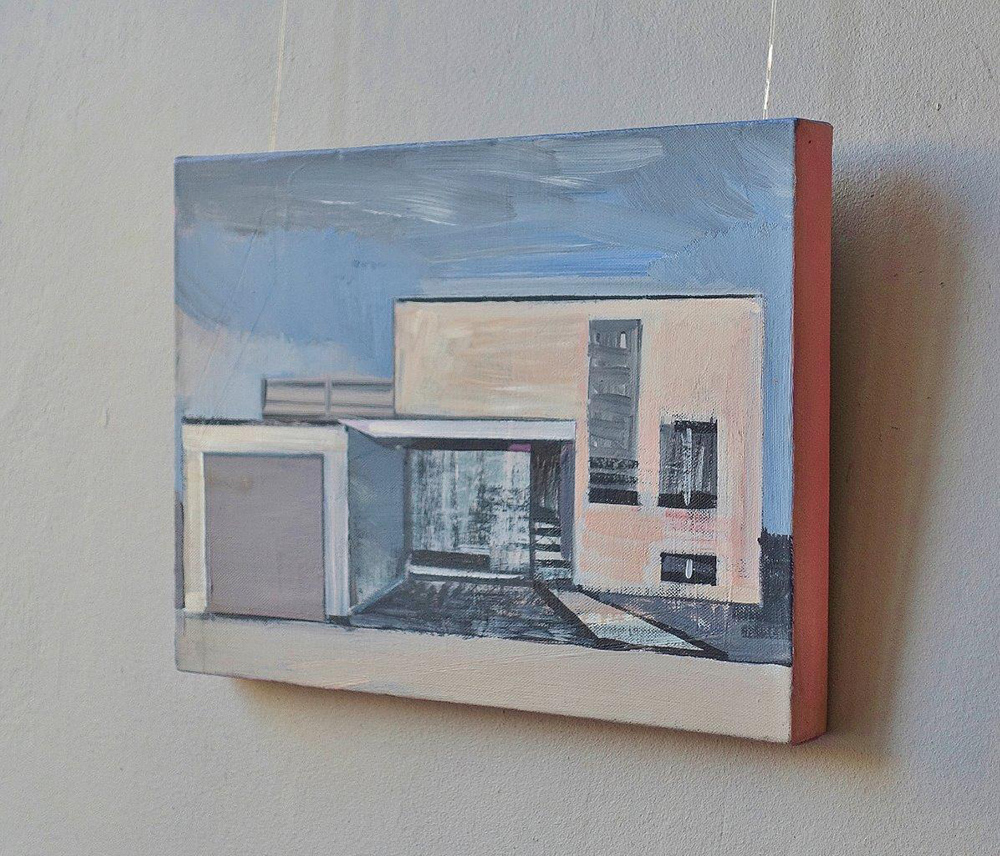 Maria Kiesner - Little house (Tempera on canvas | Wymiary: 40 x 30 cm | Cena: 2400 PLN)