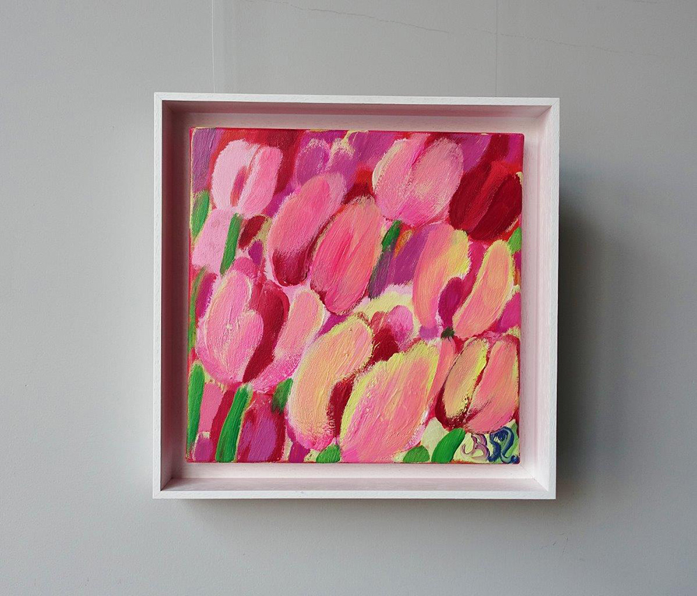 Beata Murawska - Pink sweetness (Oil on Canvas | Size: 36 x 36 cm | Price: 2800 PLN)