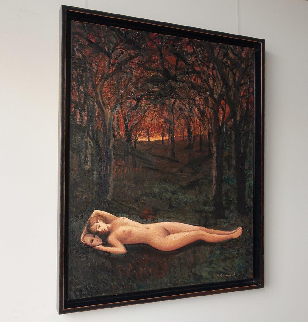 Katarzyna Karpowicz - Black forest (Oil on Canvas | Größe: 88 x 108 cm | Preis: 12500 PLN)