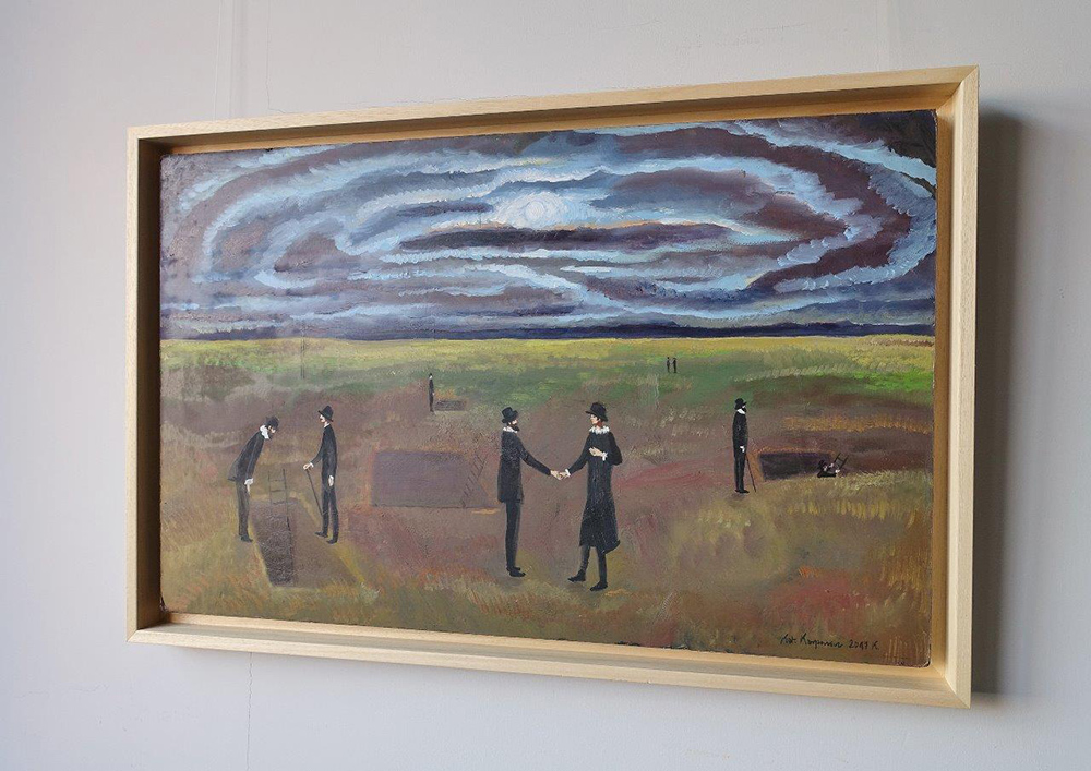 Katarzyna Karpowicz - Important meeting (Oil on Canvas | Größe: 103 x 67 cm | Preis: 13000 PLN)